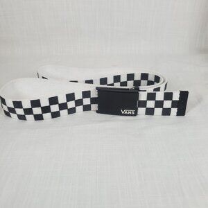 Vans Off The Wall Checkerboard Men's Y2K Belt Black/White
